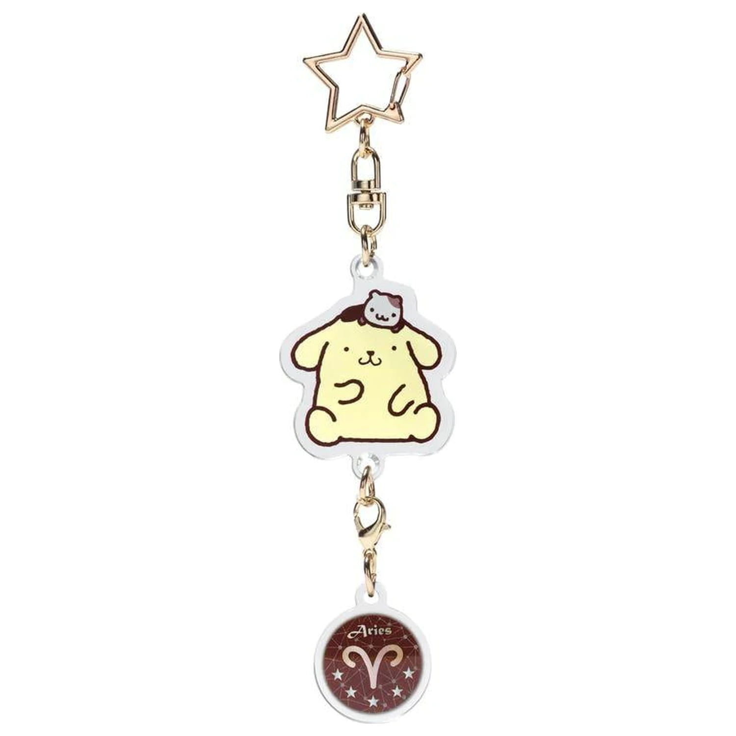 Hello Kitty Pompompurin Aries Astrologisches Symbol Schlüsselanhänger Produktfoto