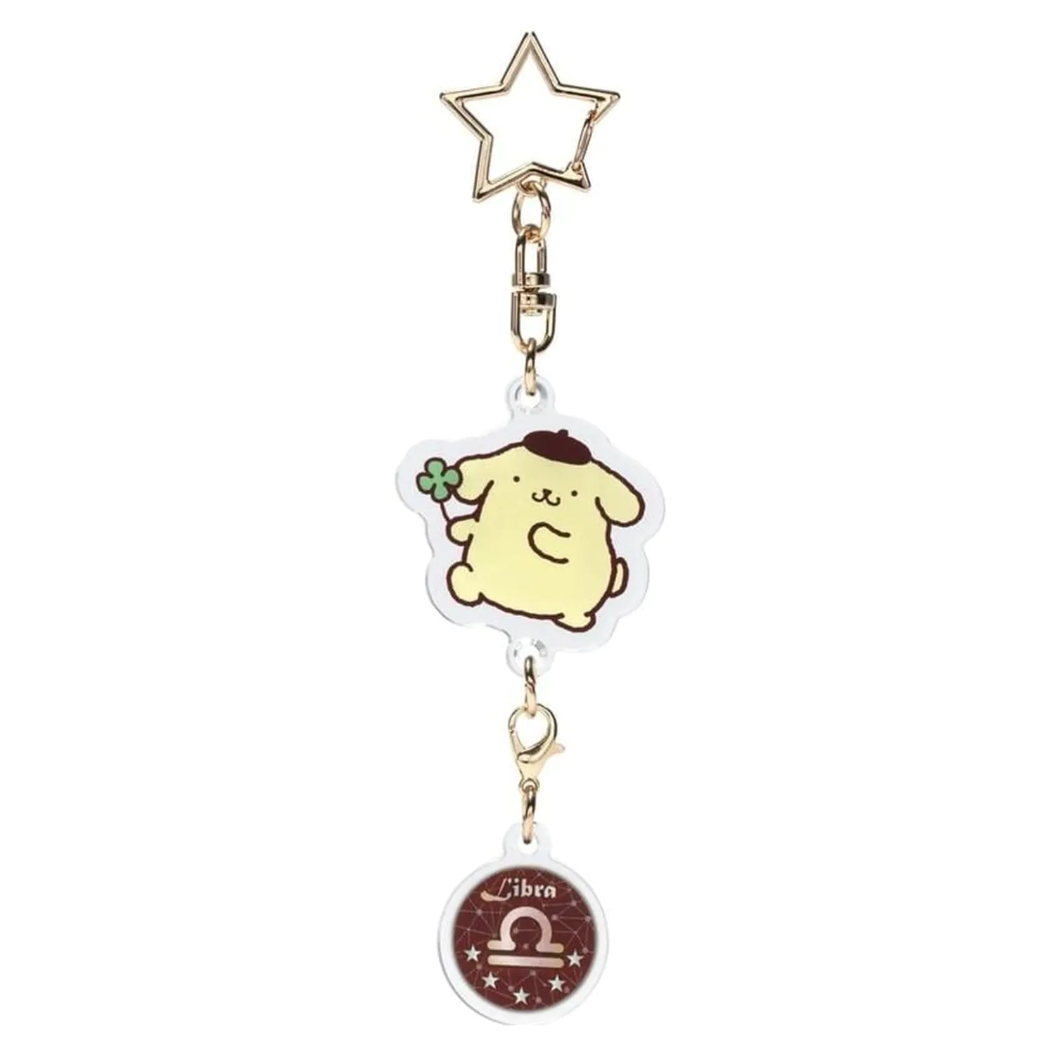Hello Kitty Pompompurin Waage Astrologisches Symbol Schlüsselanhänger Produktfoto