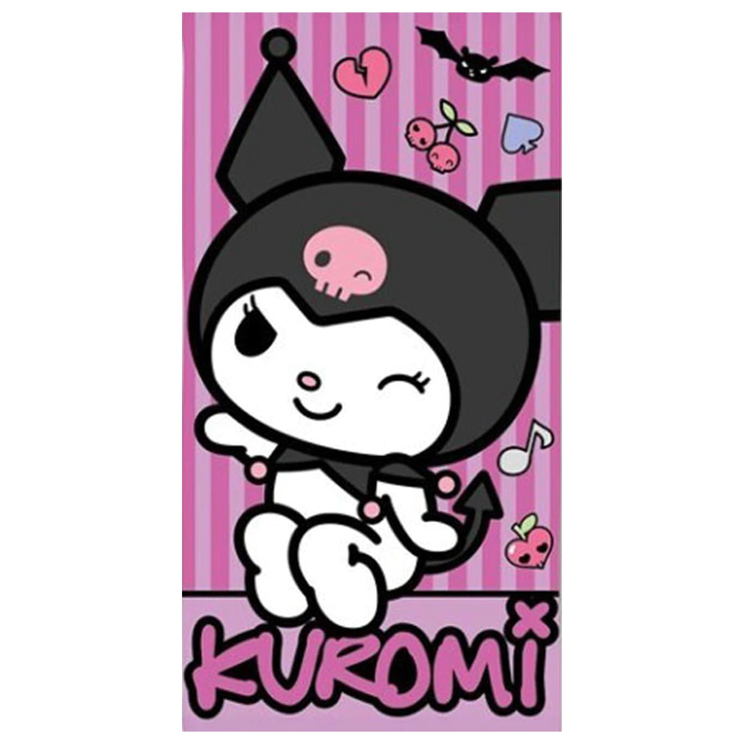 Hello Kitty Punk Kuromi Handtuch 70x140cm Produktfoto