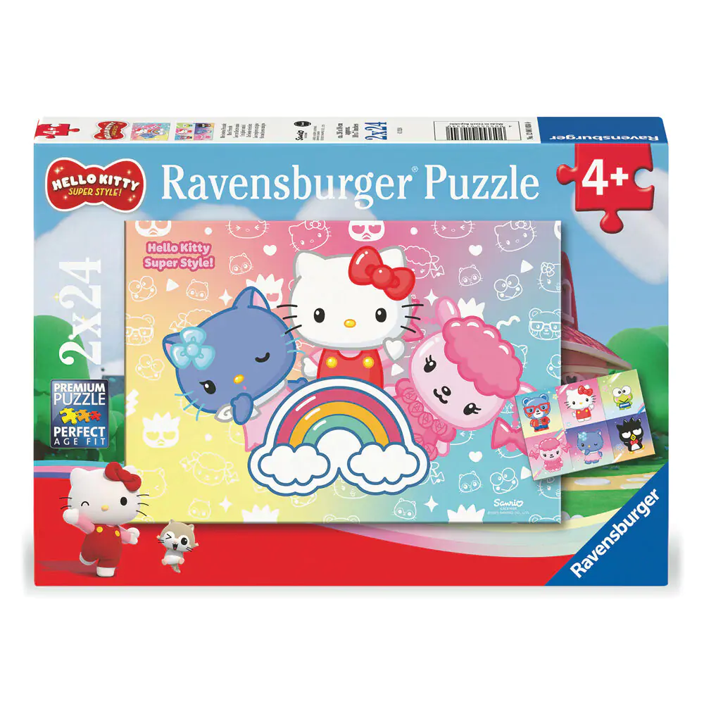 Hello Kitty Puzzle 2x24 Teile Produktfoto