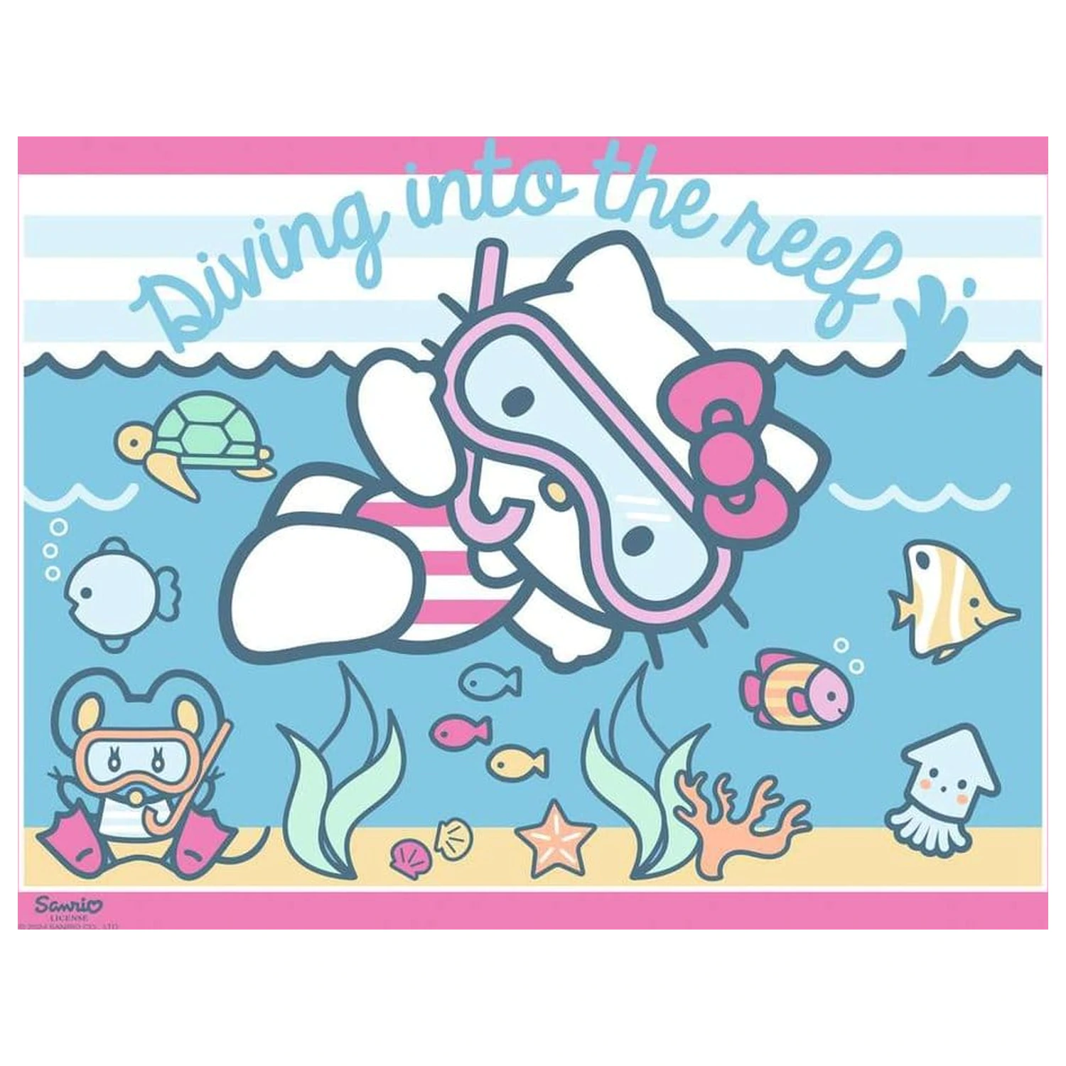 Hello Kitty Puzzle 4er-Pack Let's Go, Hello Kitty! (4x100 Teile) Produktfoto