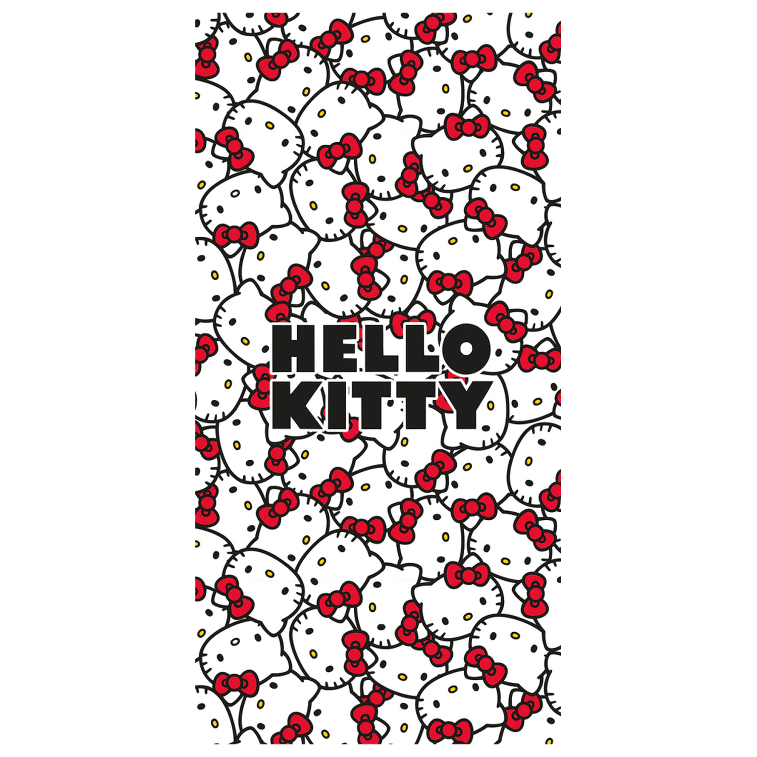 Hello Kitty Red Bows Handtuch Produktfoto
