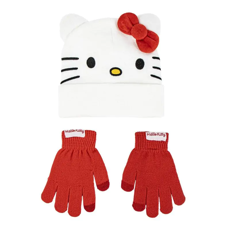 Hello Kitty Hut und Handschuh-Set Produktfoto