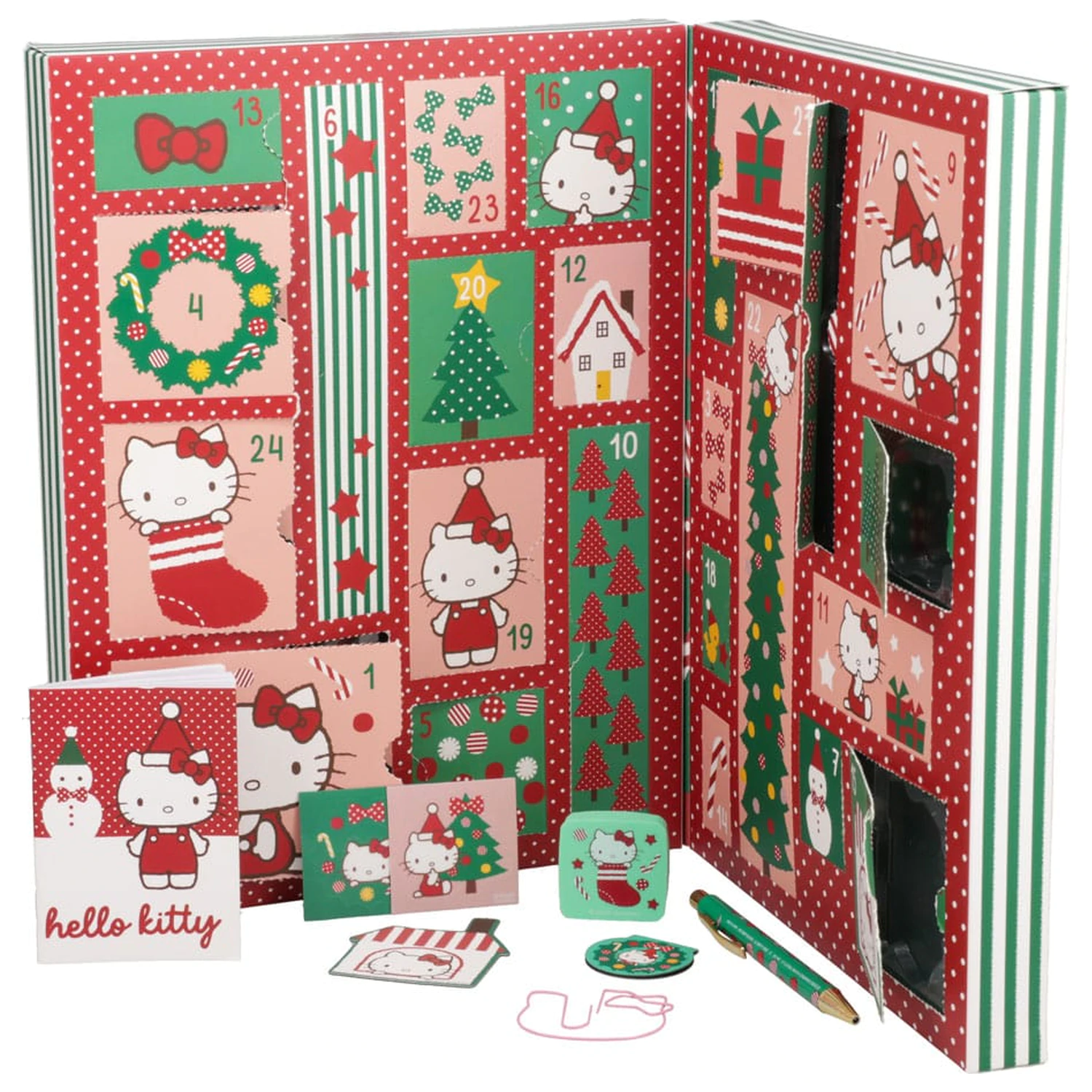 Hello Kitty Adventskalender Schreibwaren 24 Tage Produktfoto