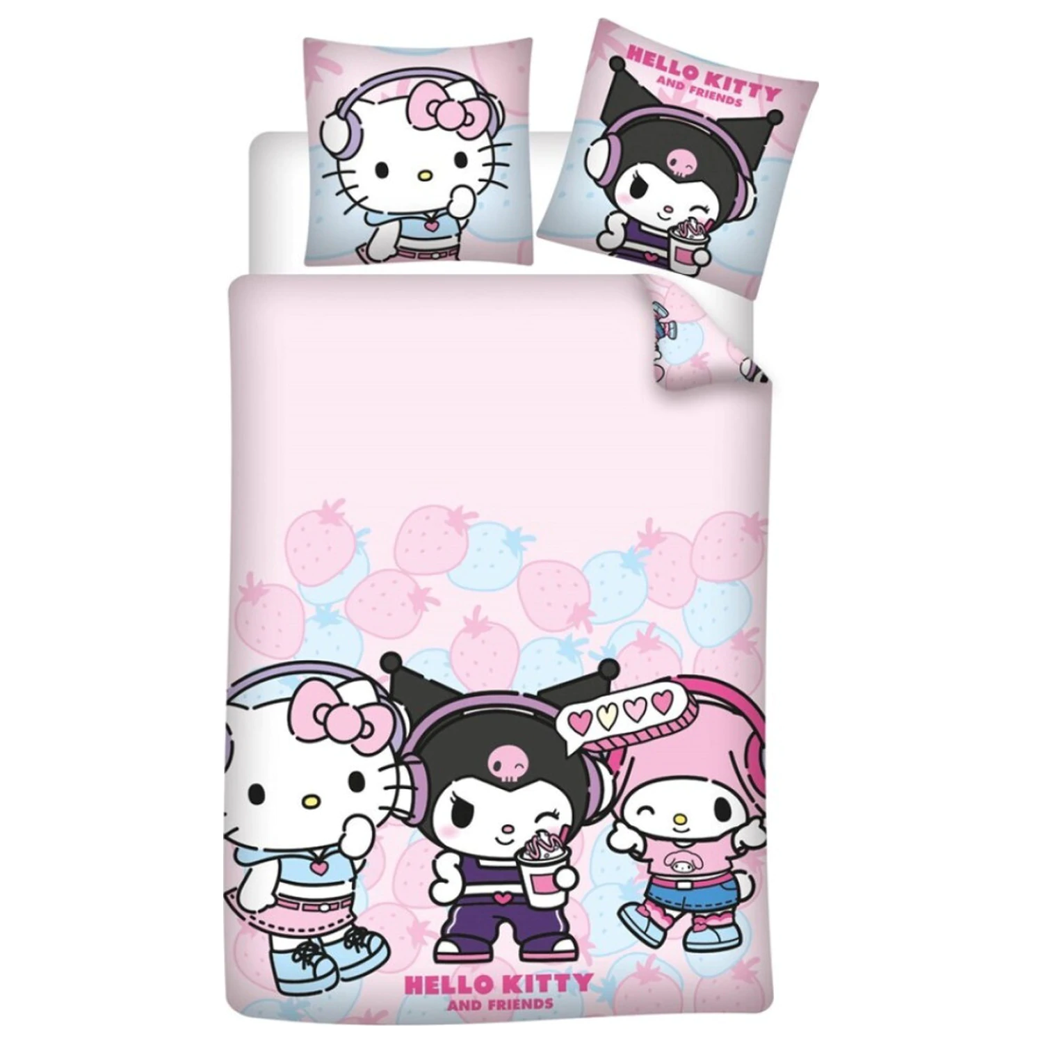 Hello Kitty Strawberry Bettbezug Produktfoto