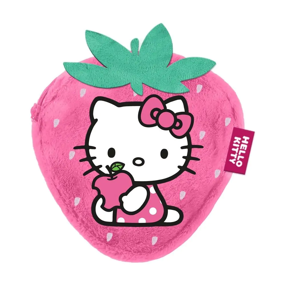 Hello Kitty Strawberry Plüsch Geldbörse Produktfoto