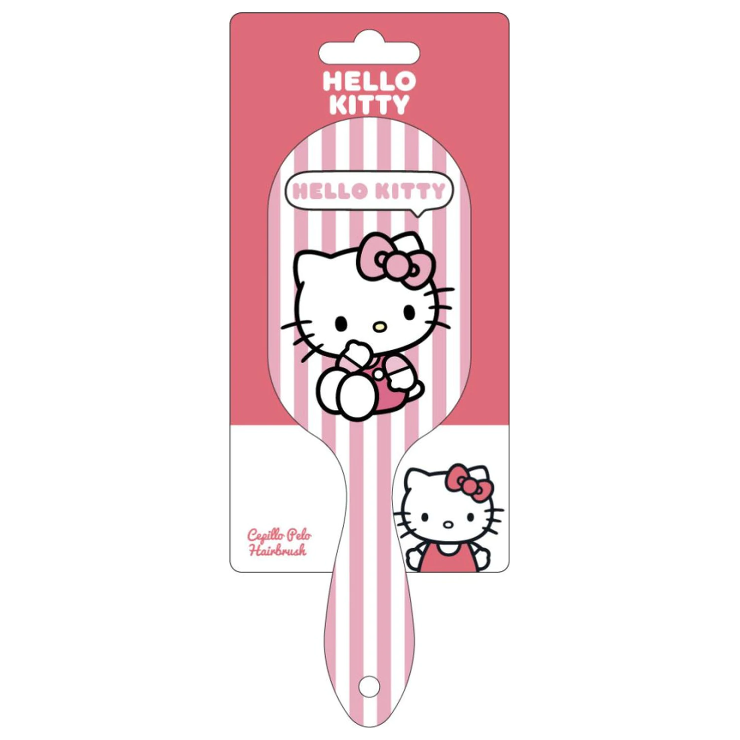 Hello Kitty Stripes Haarbürste, Kamm 20 cm Produktfoto