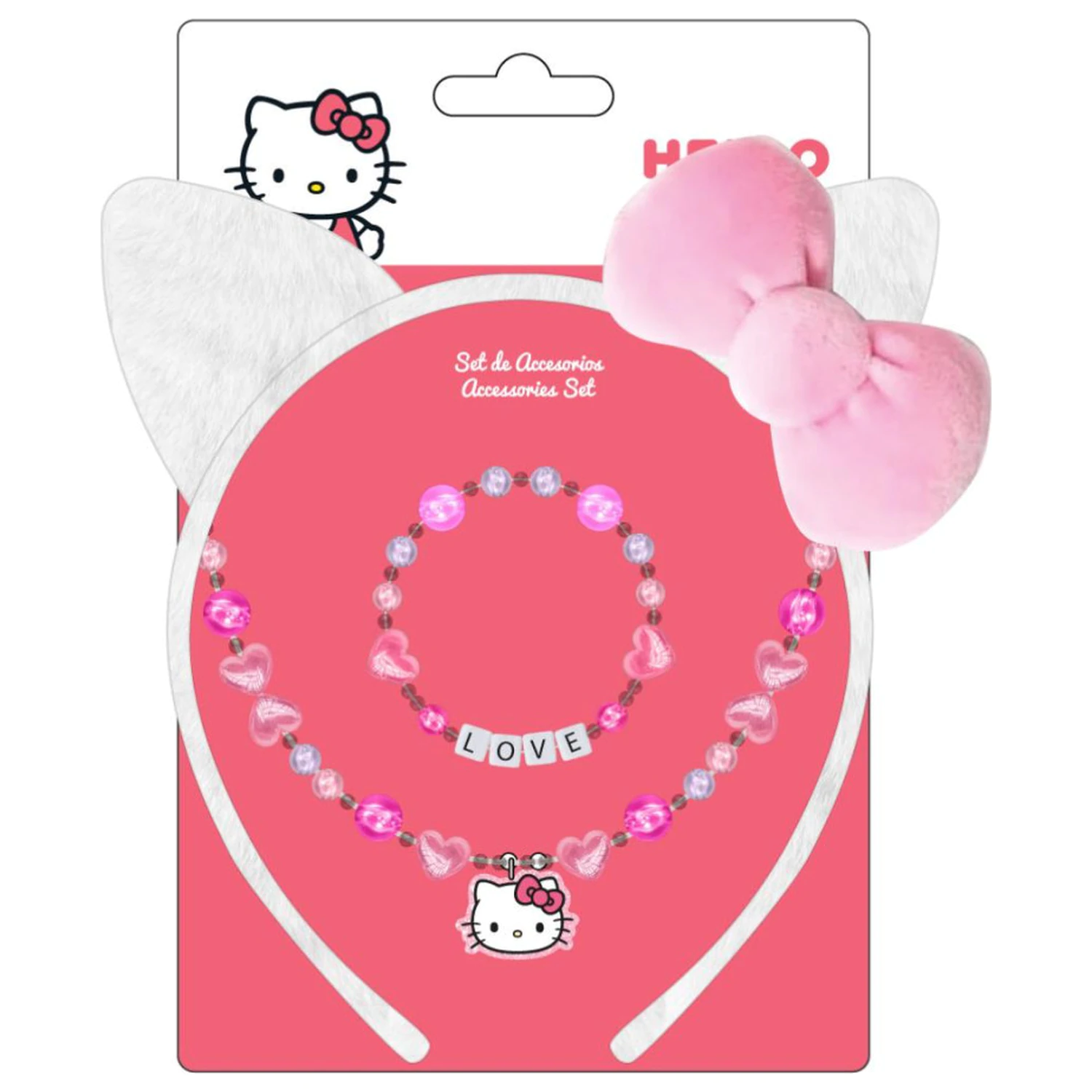 Hello Kitty Süßes Schmuck und Haarband Set Produktfoto