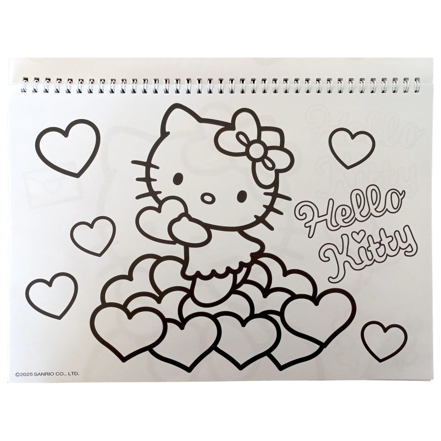 Hello Kitty Sweetheart A4 Spiral-Skizzenbuch 40 Blatt mit Aufklebern Produktfoto