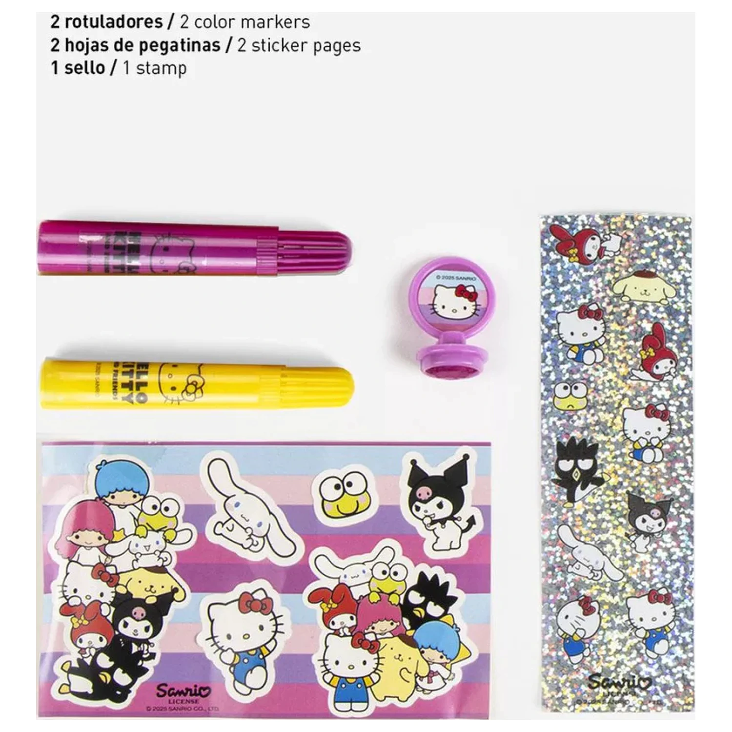 Hello Kitty Schreibwaren-Set zum Ausmalen Produktfoto