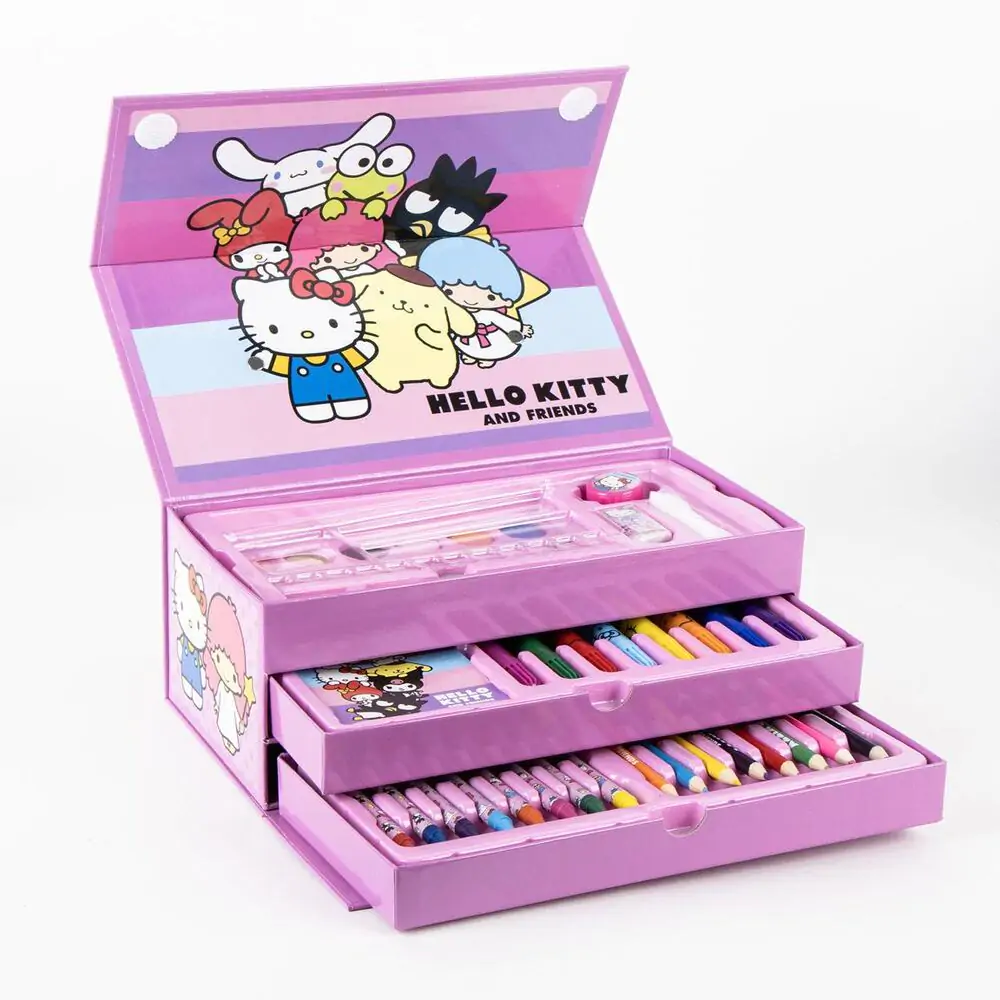 Hello Kitty Schreibwaren-Set zum Ausmalen Produktfoto