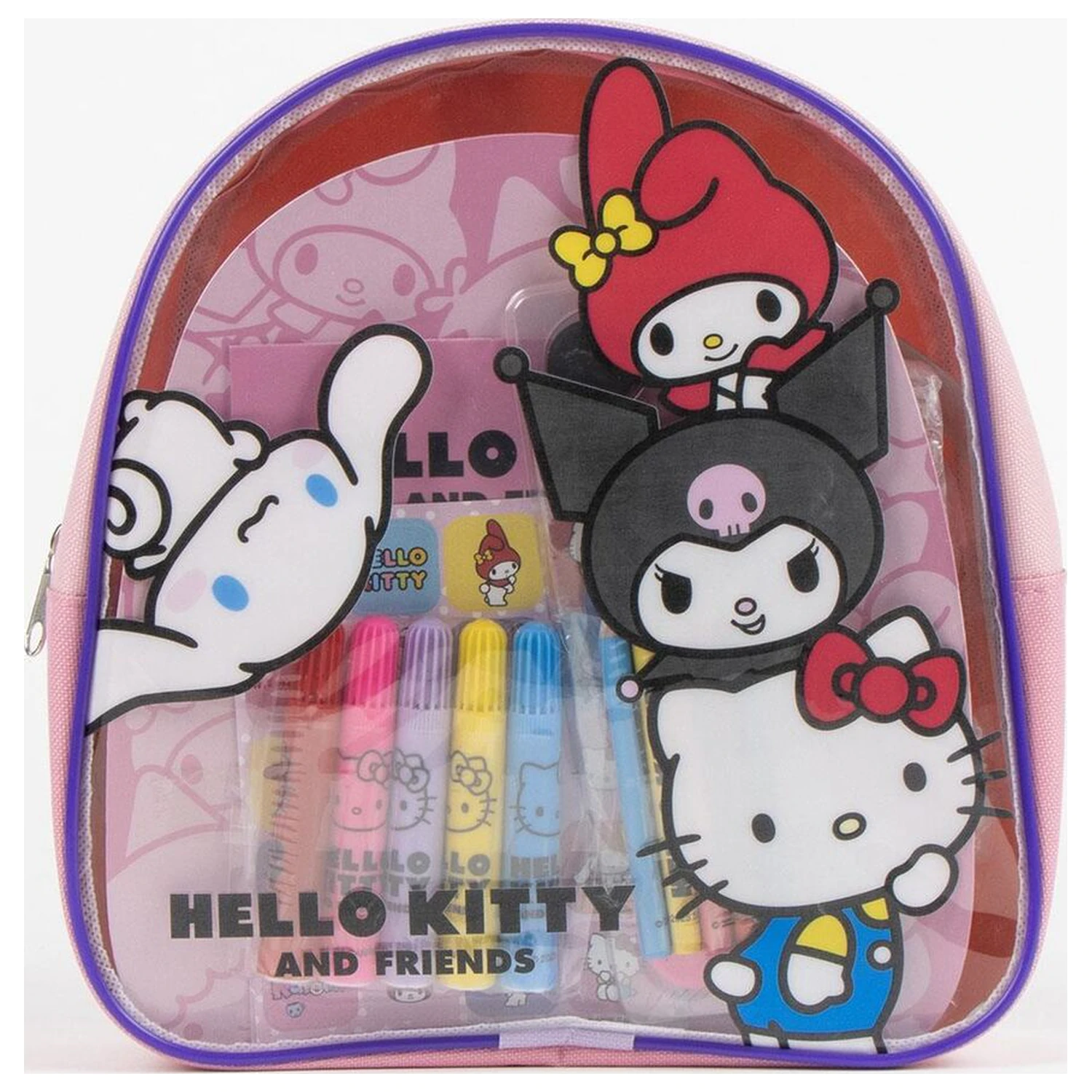 Hello Kitty Rucksack und Schreibwaren Set Produktfoto
