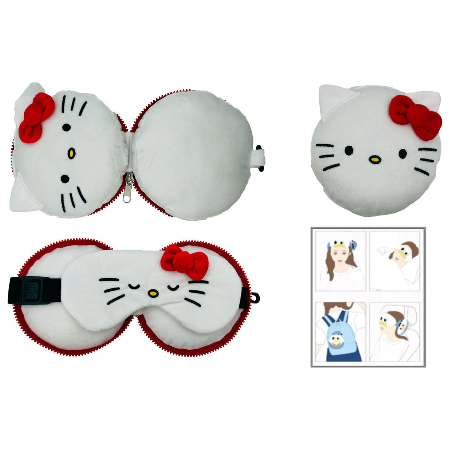 Hello Kitty Reisekissen + Maske Produktfoto