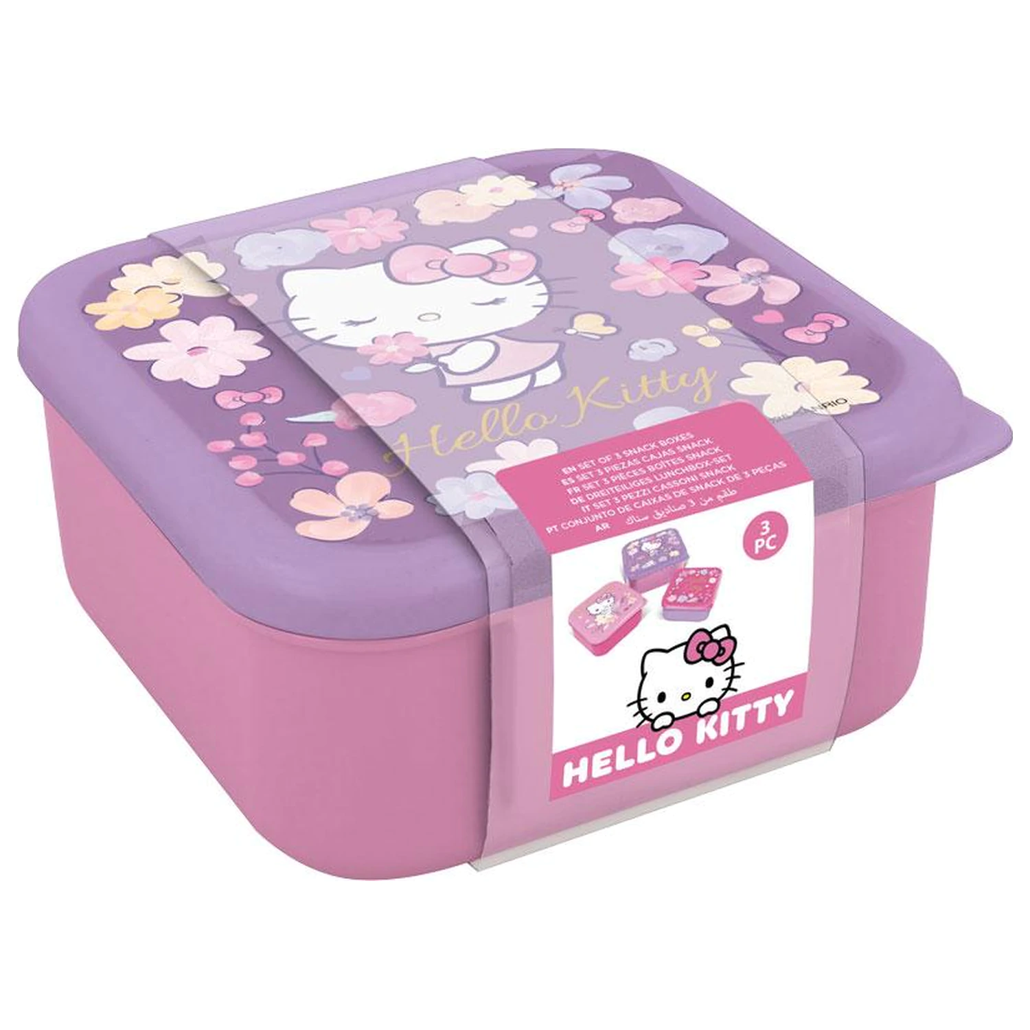 Hello Kitty Snackboxen 3 Stk. Produktfoto