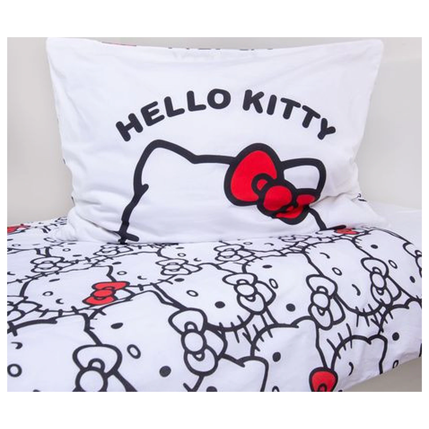 Hello Kitty Weißer Bettbezug Produktfoto