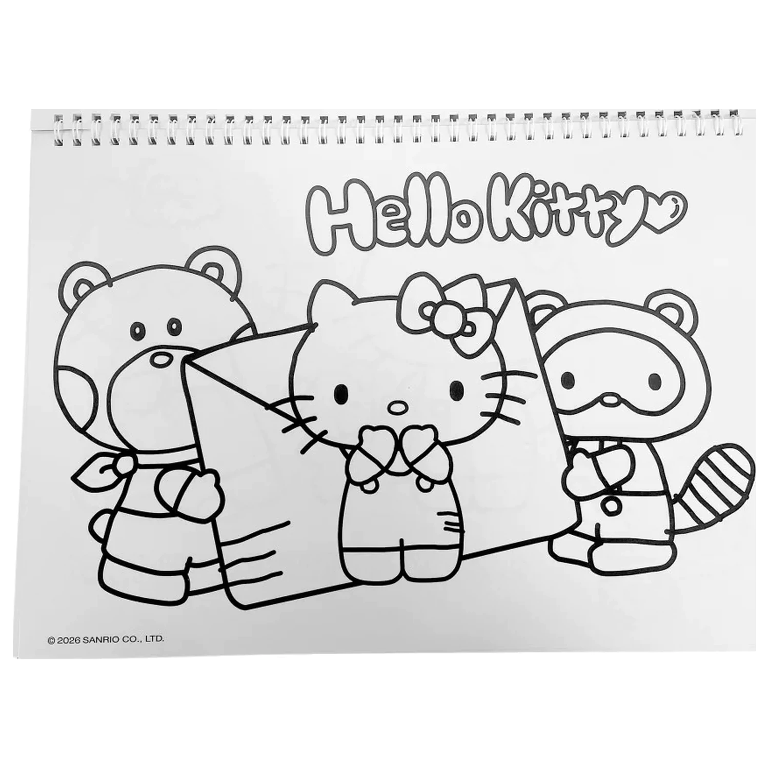 Hello Kitty World A/4 Spiral-Skizzenblock 40 Blätter mit Aufklebern Produktfoto