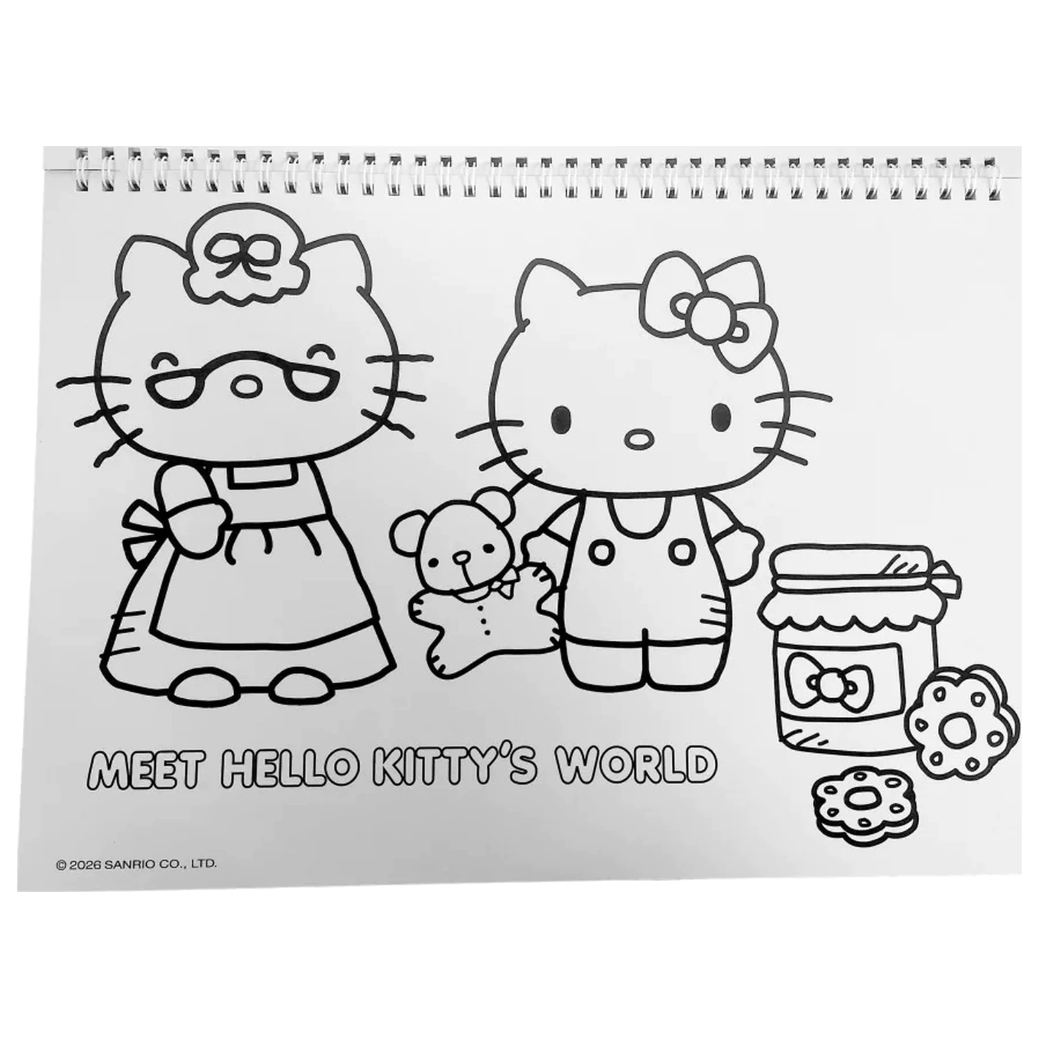Hello Kitty World A/4 Spiral-Skizzenblock 40 Blätter mit Aufklebern Produktfoto