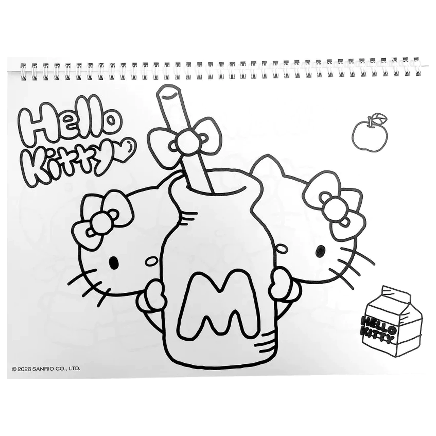 Hello Kitty World A/4 Spiral-Skizzenblock 40 Blätter mit Aufklebern Produktfoto