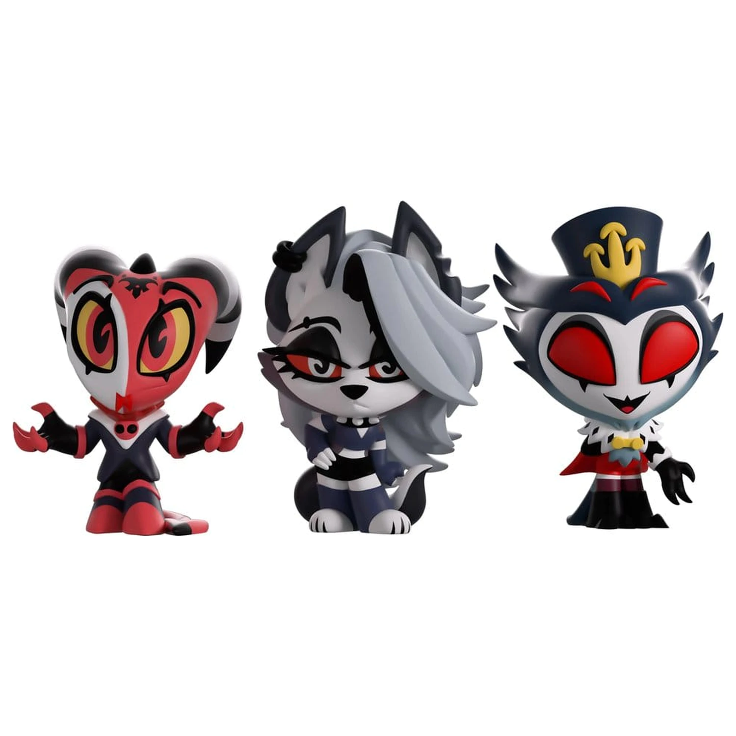Helluva Boss Mini Tooz Minifiguren 3er-Pack Blitzo, Loona & Stolas Produktfoto