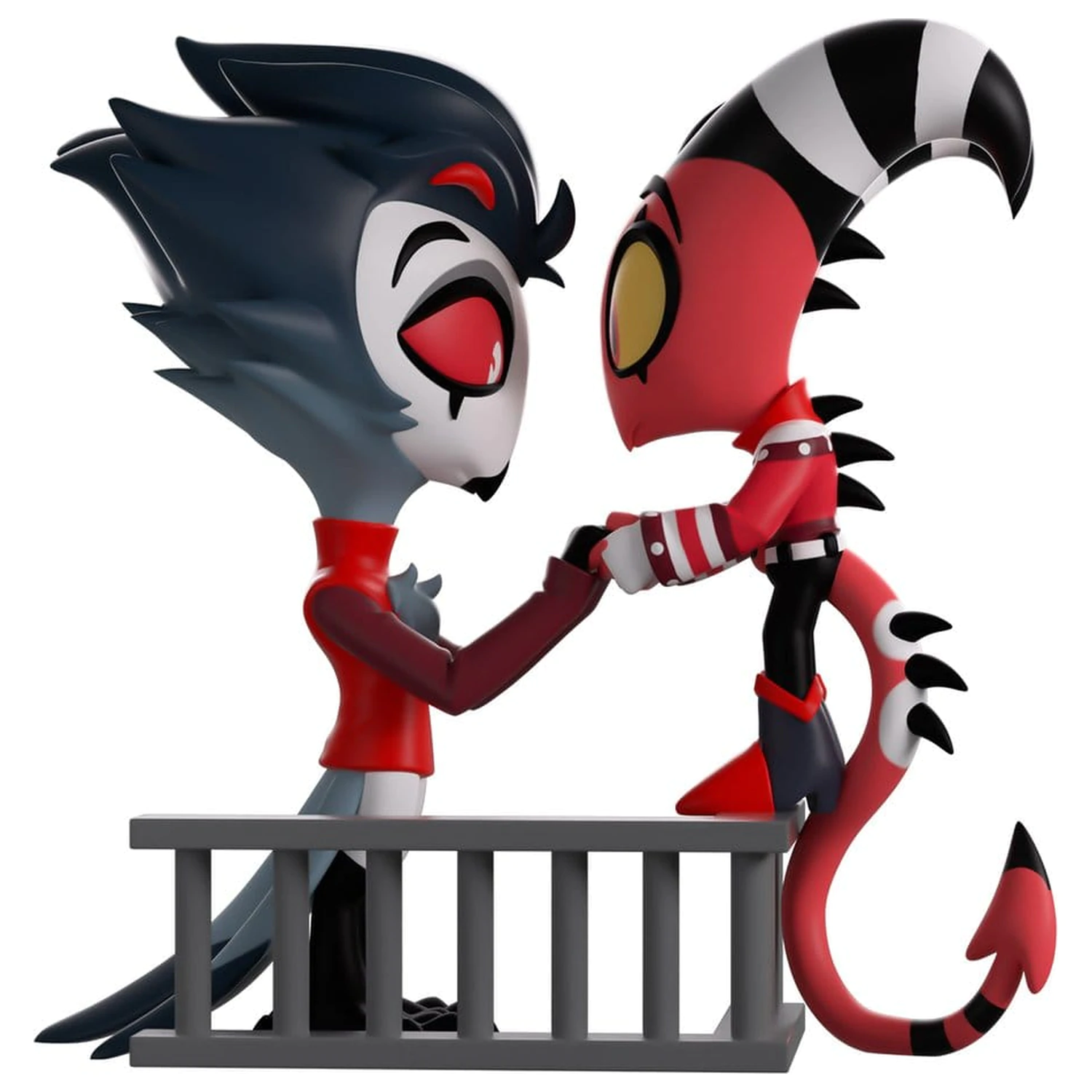 Helluva Boss Vinyl Figur Blitzo & Stolas 12 cm Produktfoto