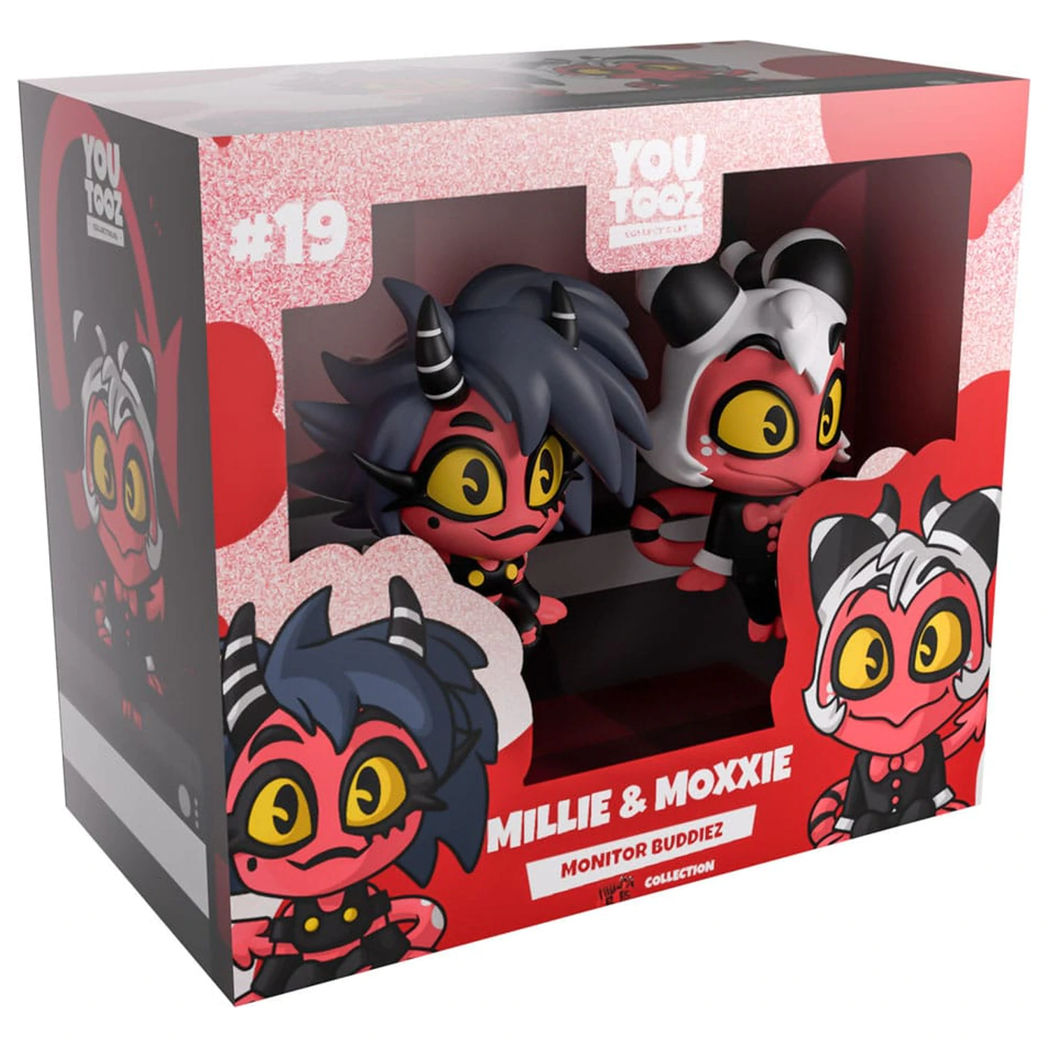 Helluva Boss Vinyl Figuren Millie & Moxxie Monitor Buddiez Produktfoto