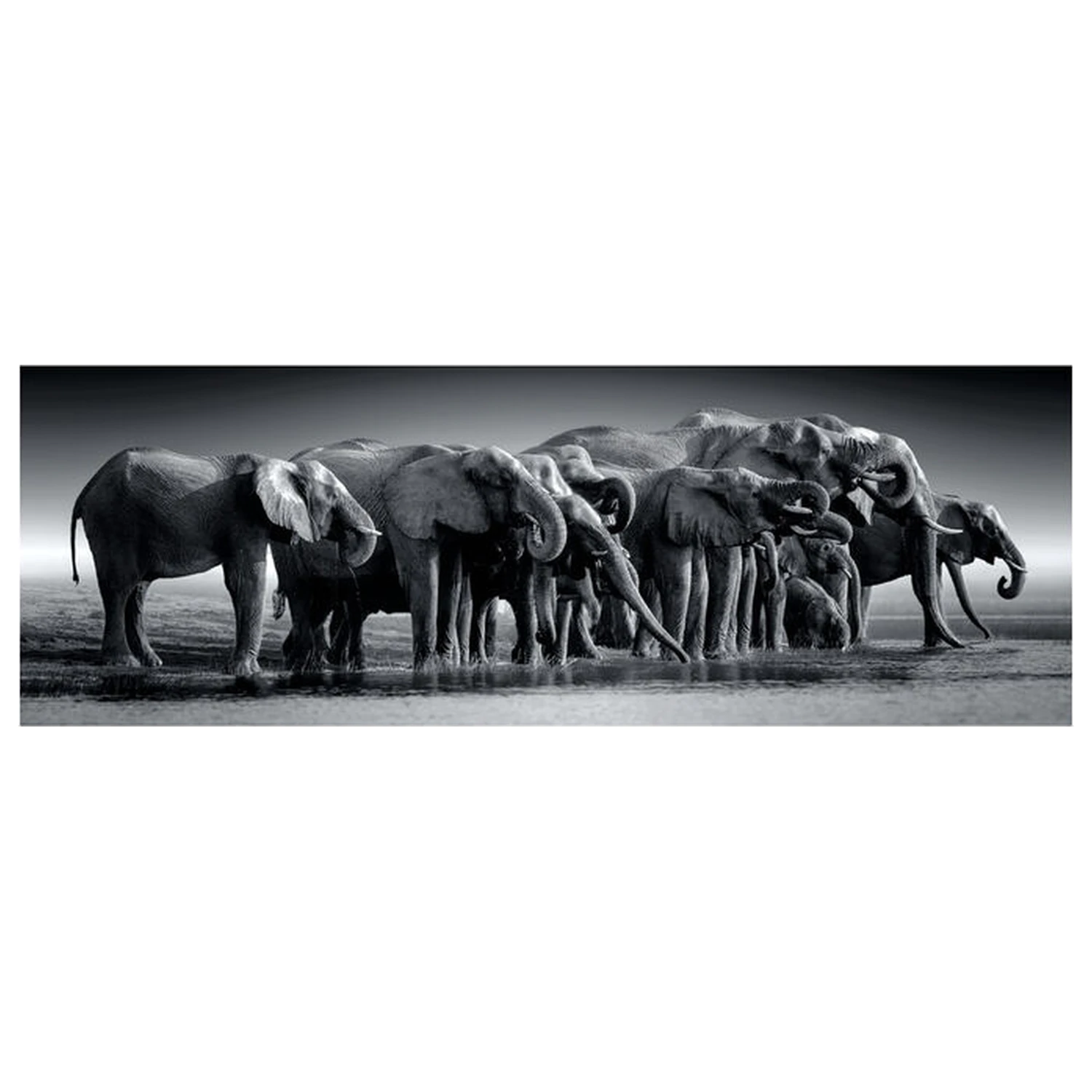Herd of Giants Panorama Puzzle 1000 Teile Produktfoto
