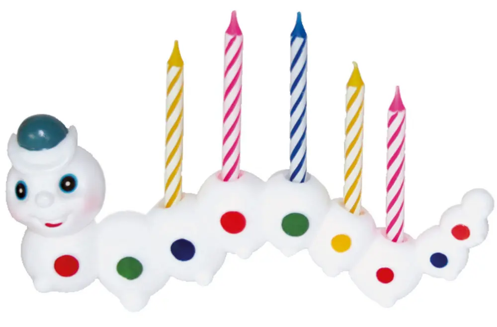 Caterpillar Buntes Kerzen Set 9 Stück Produktfoto