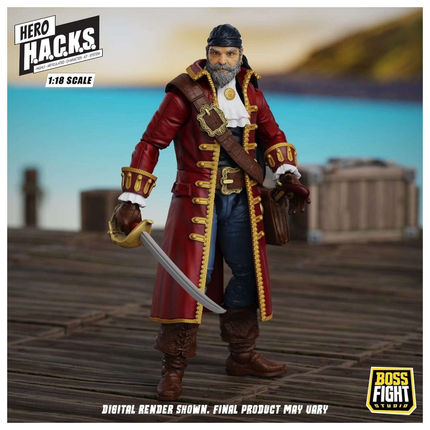 Hero H.A.C.K.S. Core Action Figur 1/18 Heroes and Villains Wave 1 John Bradford: Captain of the Temporal Voyager Produktfoto