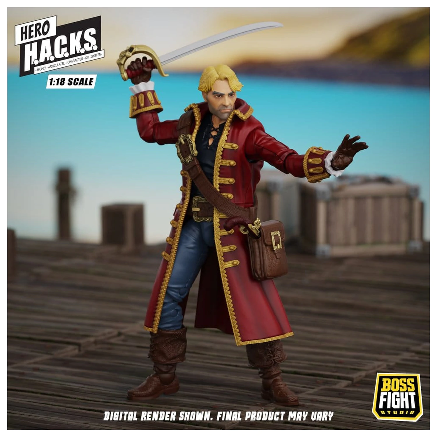 Hero H.A.C.K.S. Core Action Figur 1/18 Heroes and Villains Wave 1 John Bradford: Captain of the Temporal Voyager Produktfoto