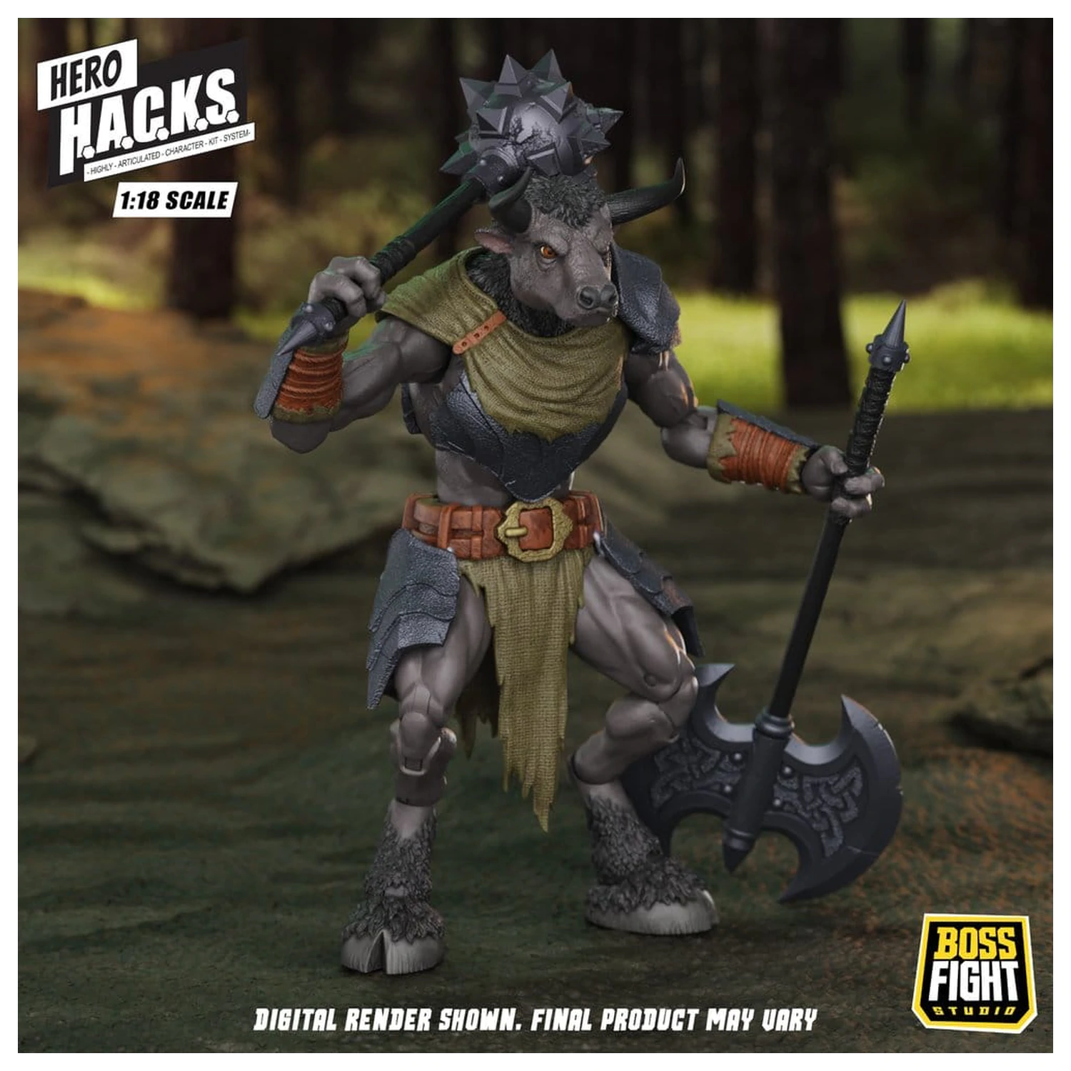 Hero H.A.C.K.S. Core Action Figur 1/18 Heroes and Villains Wave 1 Minos Auroxos: Labyrinthian Krieger Produktfoto