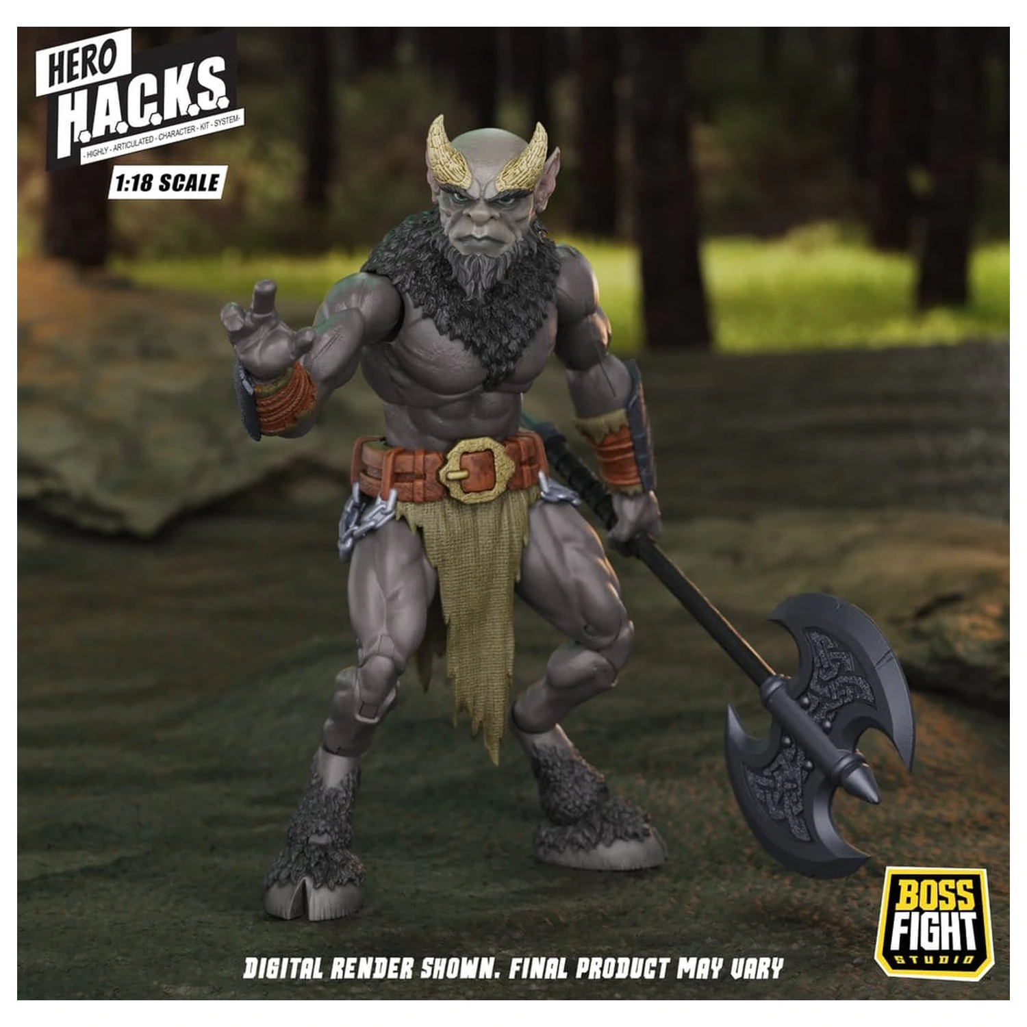 Hero H.A.C.K.S. Core Action Figur 1/18 Heroes and Villains Wave 1 Minos Auroxos: Labyrinthian Krieger Produktfoto