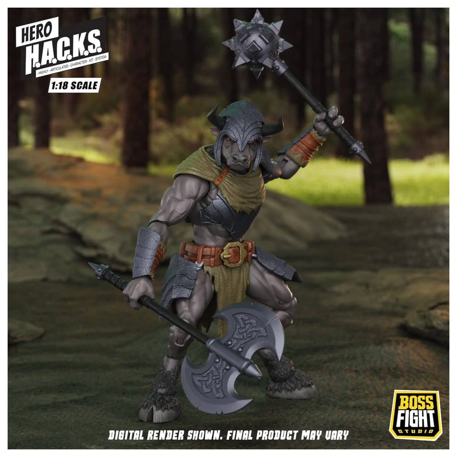 Hero H.A.C.K.S. Core Action Figur 1/18 Heroes and Villains Wave 1 Minos Auroxos: Labyrinthian Krieger Produktfoto