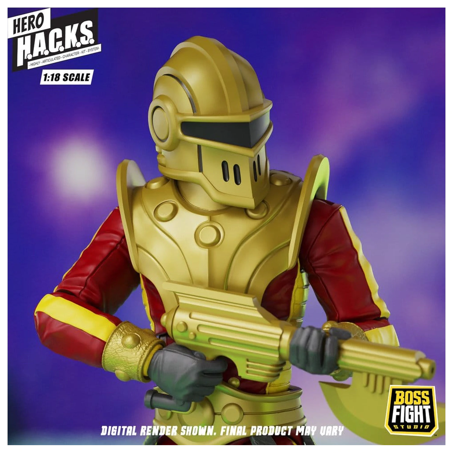 Hero H.A.C.K.S. Core Actionfigur 1/18 Heroes and Villains Wave 1 Stellar Guard: Cosmic Defender of Accord Produktfoto