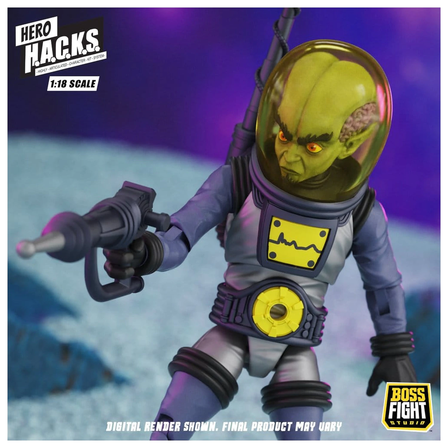 Hero H.A.C.K.S. Core Action Figur 1/18 Heroes and Villains Wave 1 Zarko Resources Inc.: Galactic Prospectors Produktfoto