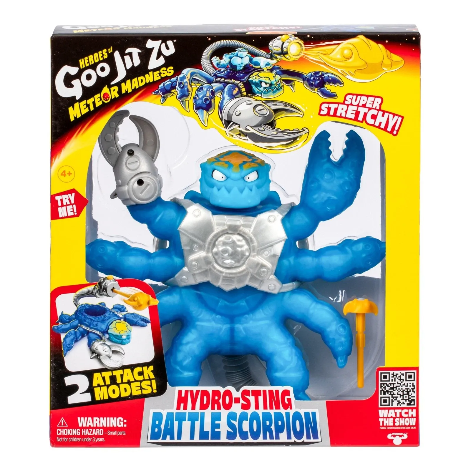 Heroes of Goo Jit Zu Meteor Madness Stretch Figur Battle Scorpion Hydro Sting 22 cm Produktfoto