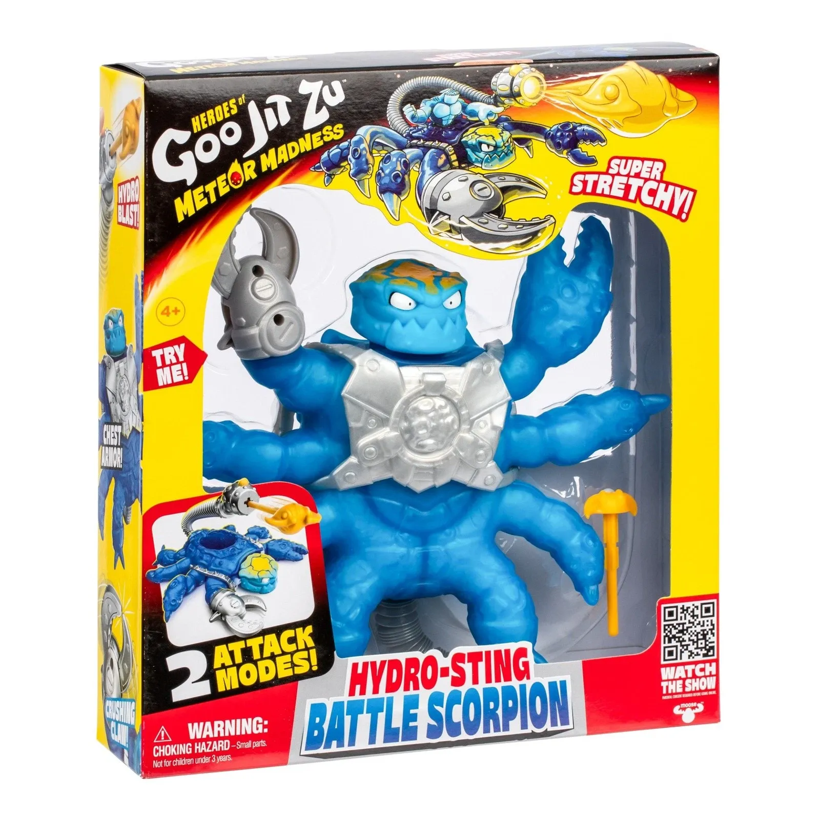 Heroes of Goo Jit Zu Meteor Madness Stretch Figur Battle Scorpion Hydro Sting 22 cm Produktfoto