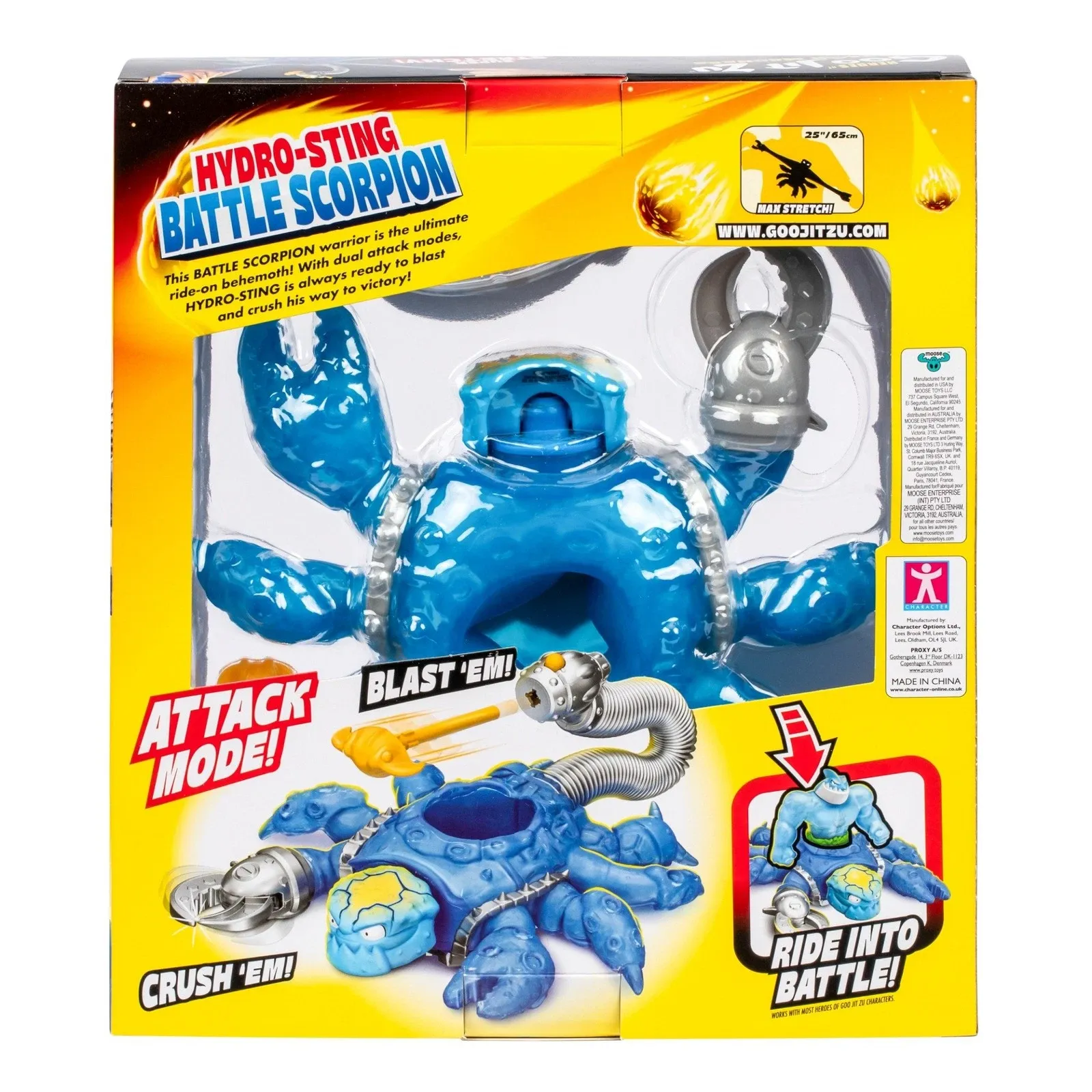 Heroes of Goo Jit Zu Meteor Madness Stretch Figur Battle Scorpion Hydro Sting 22 cm Produktfoto