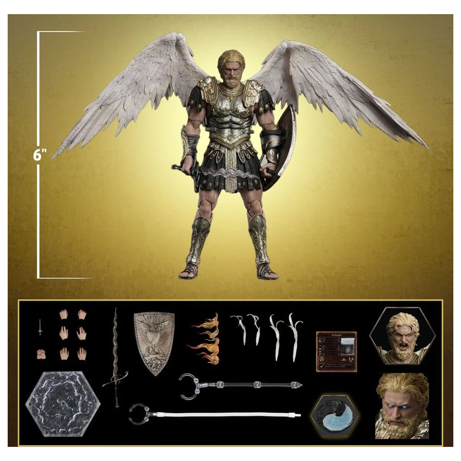 Heroes of Might and Magic III Action Figur 1/12 Archangel (Deluxe Version) 15 cm Produktfoto