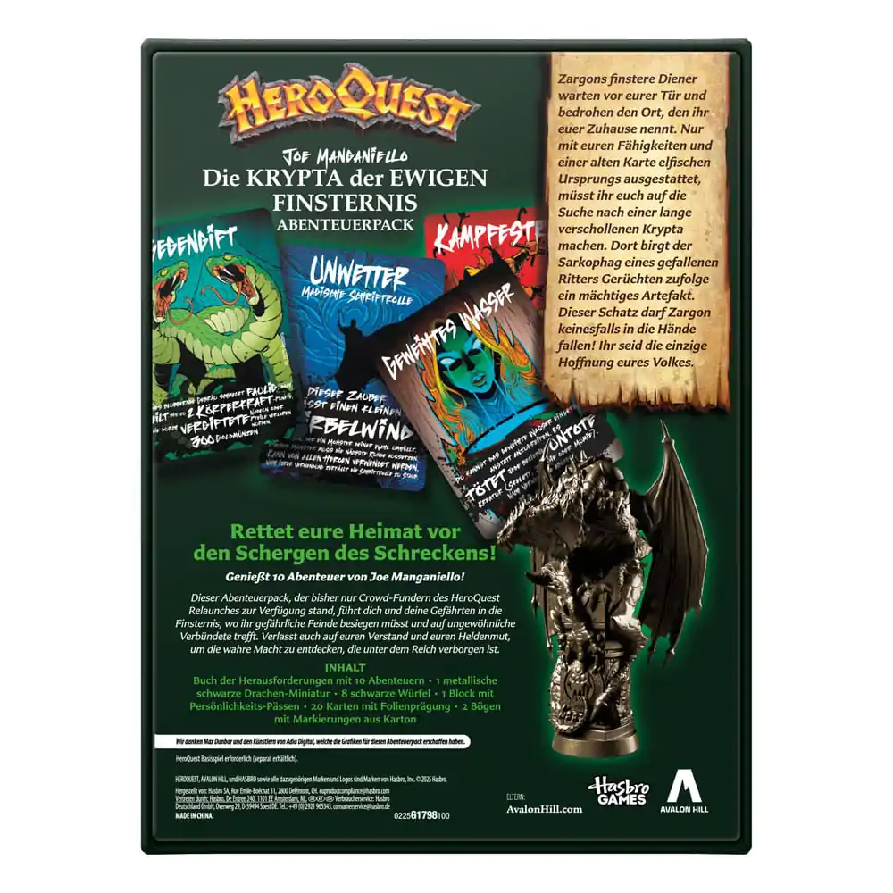 HeroQuest Brettspiel Erweiterung Die Krypta der ewigen Finsternis Quest Pack *German Version* Produktfoto