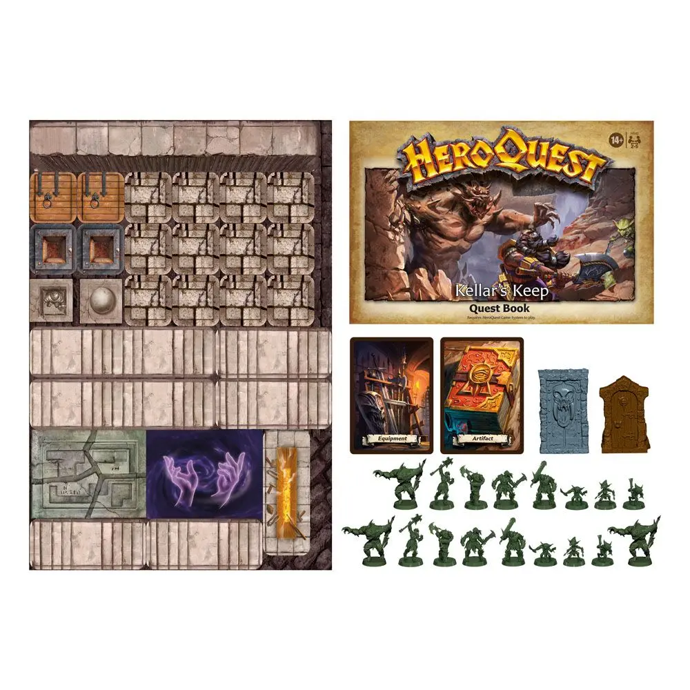 HeroQuest Brettspiel-Erweiterung Kellar's Keep Abenteuerpack englisch Produktfoto