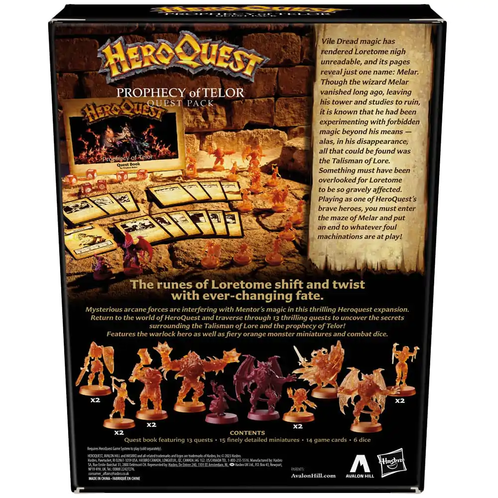 HeroQuest Brettspiel-Erweiterung Prophecy of Telor Abenteuerpack *Englische Version* Produktfoto