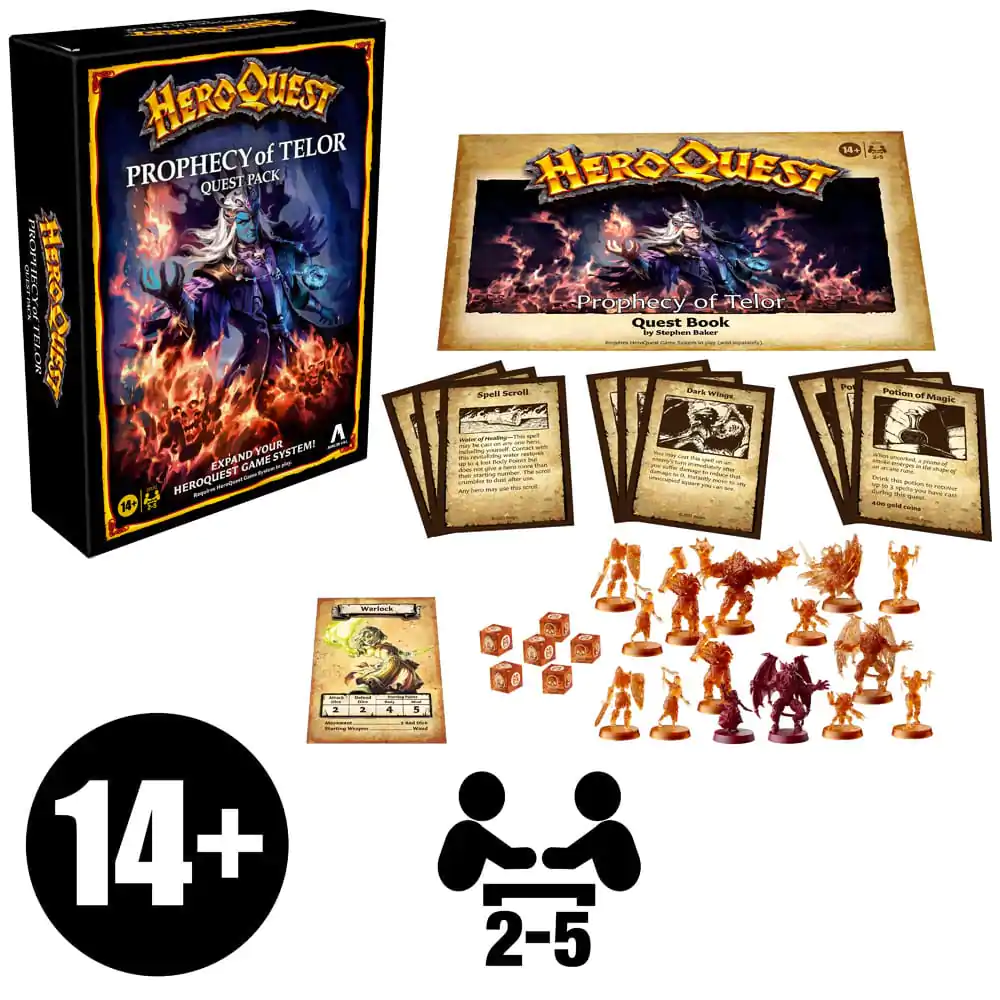 HeroQuest Brettspiel-Erweiterung Prophecy of Telor Abenteuerpack *Englische Version* Produktfoto