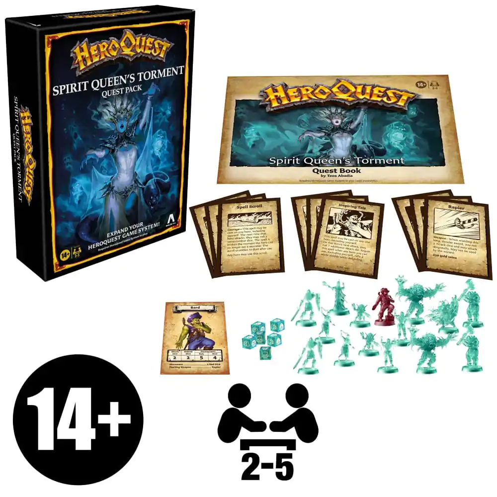 HeroQuest Brettspiel-Erweiterung Spirit Queen&#039;s Torment Abenteuerpack *Englische Version* Produktfoto