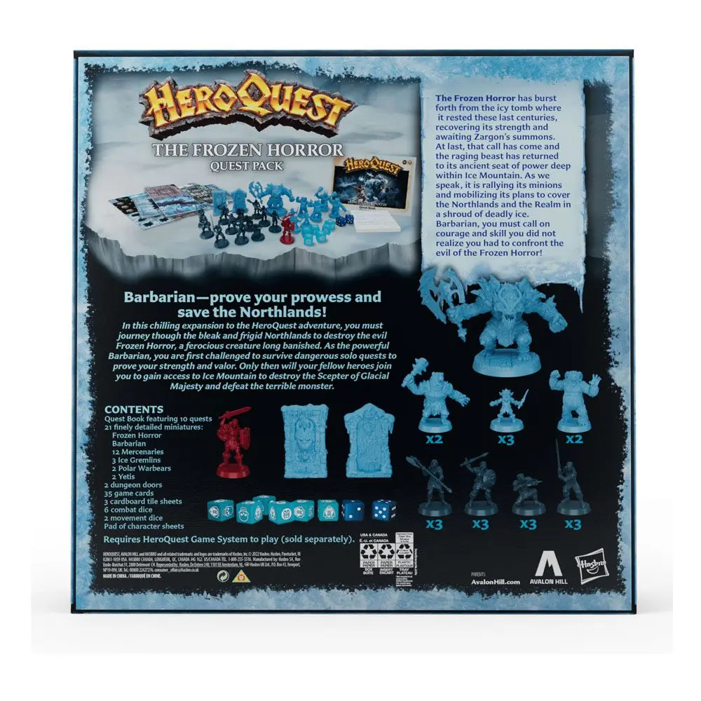 HeroQuest Brettspiel Expansion The Frozen Horror Quest Pack Englische Version termékfotó