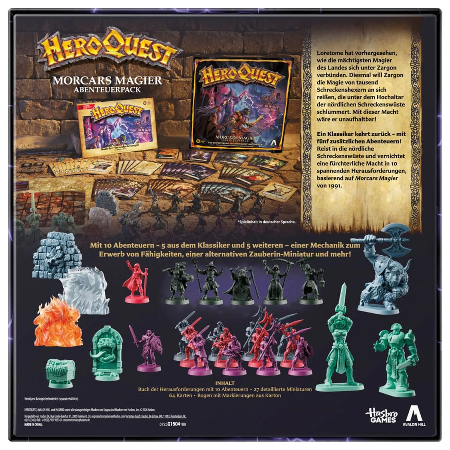 HeroQuest Brettspiel Erweiterung Morcars Magier Quest Pack *German Version* Produktfoto