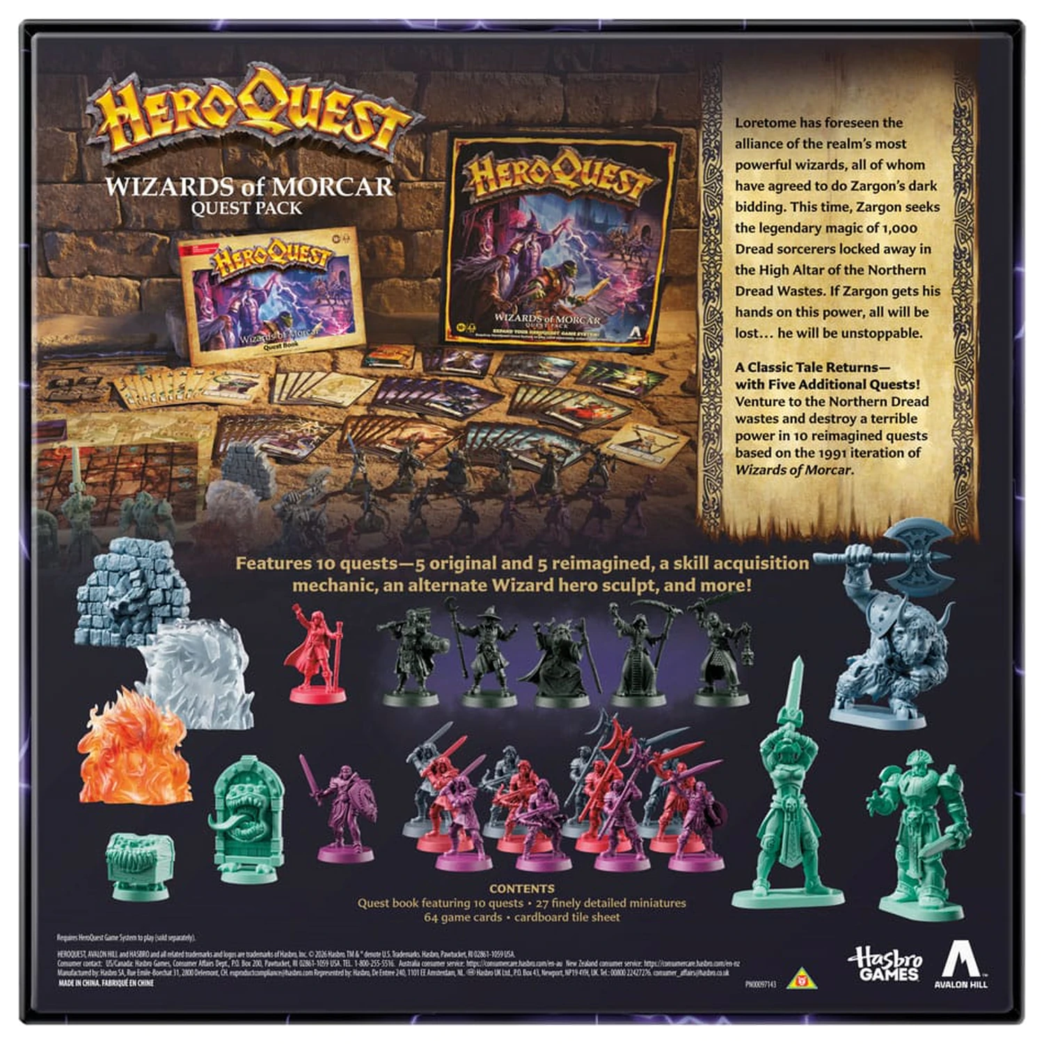 HeroQuest Brettspiel Erweiterung Wizards of Morcar Quest Pack *English Version* Produktfoto
