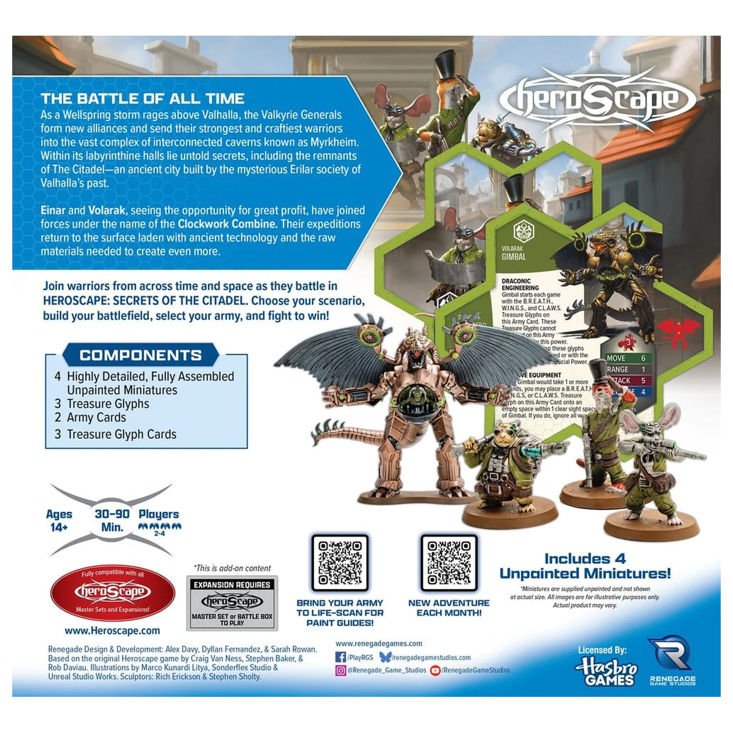 Heroscape Armee Erweiterung Clockwork Combine Research Expedition *Englische Version* Produktfoto