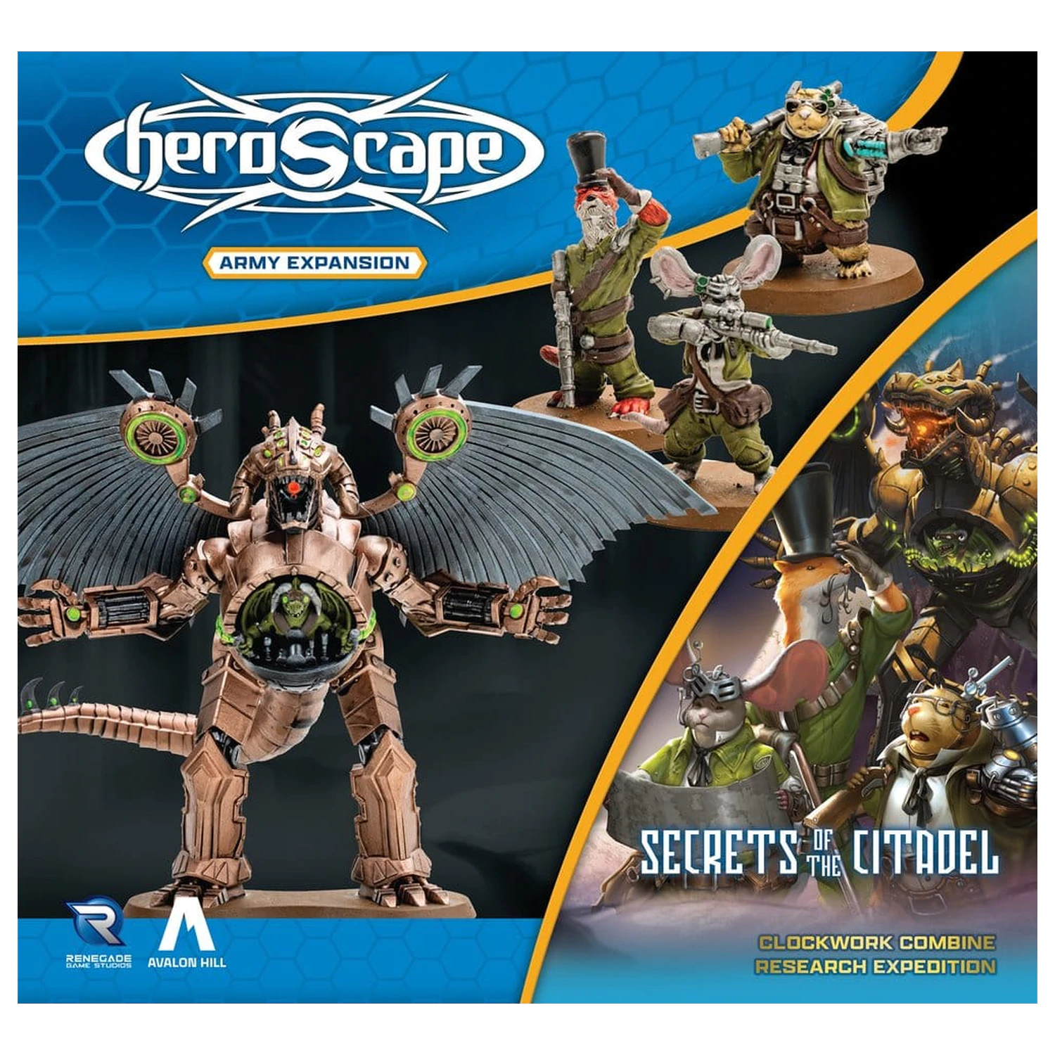 Heroscape Armee Erweiterung Clockwork Combine Research Expedition *Englische Version* Produktfoto