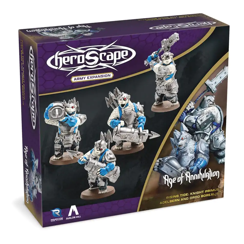Heroscape Erweiterung Rising Tide - Knight Primus Adelbern & Ordo Borealis Armee *English Version* Produktfoto