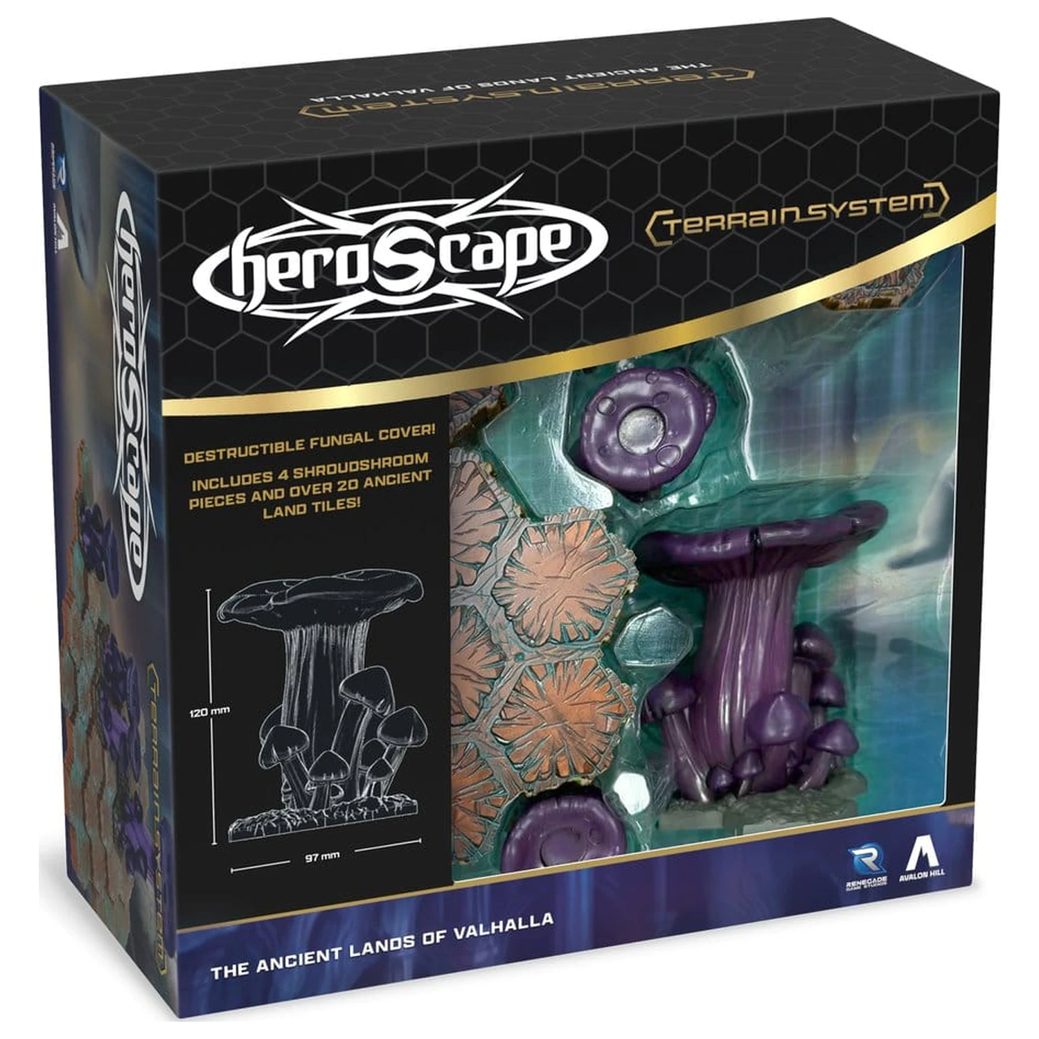 Heroscape Geländeerweiterung Die alten Länder von Valhalla *English Version* Produktfoto